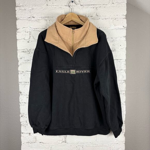 Vintage Eagle River Double Collar Sweatshirt - Picture 1 of 3